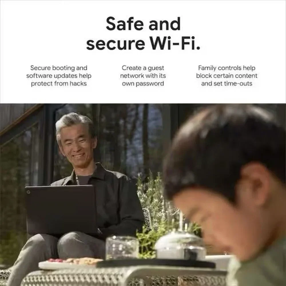 Google Nest Wi-fi Pro Wi-Fi 6E - 2-pack( GA03689-US) Router Snow-New